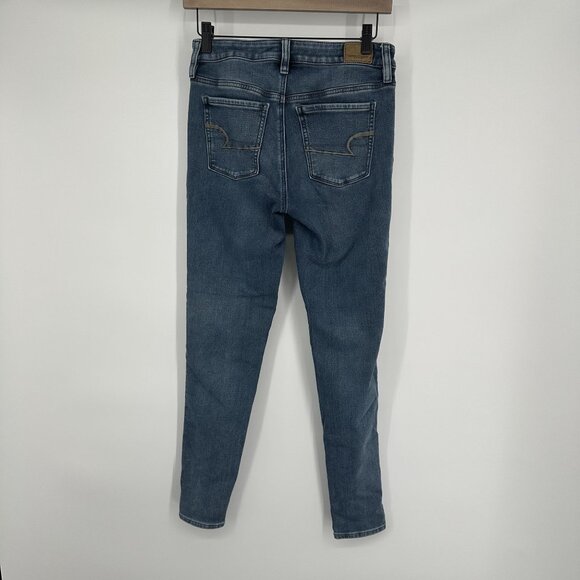 American Eagle Women's Jeans High Rise Jegging Super Stretch Size 4 - Picture 2 of 6